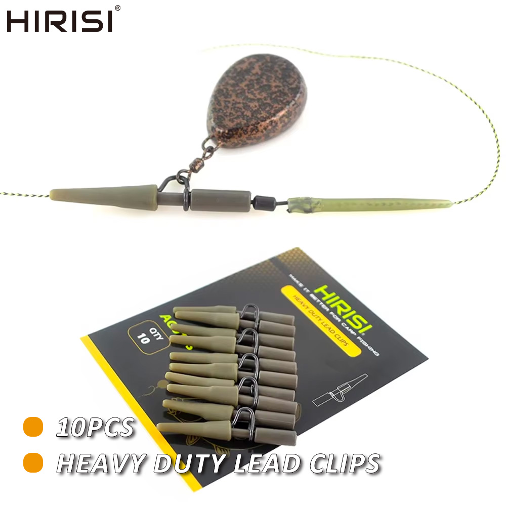 Ice Fishing Tip Up - Hirisi 10pcs Heavy Duty Lead Clips