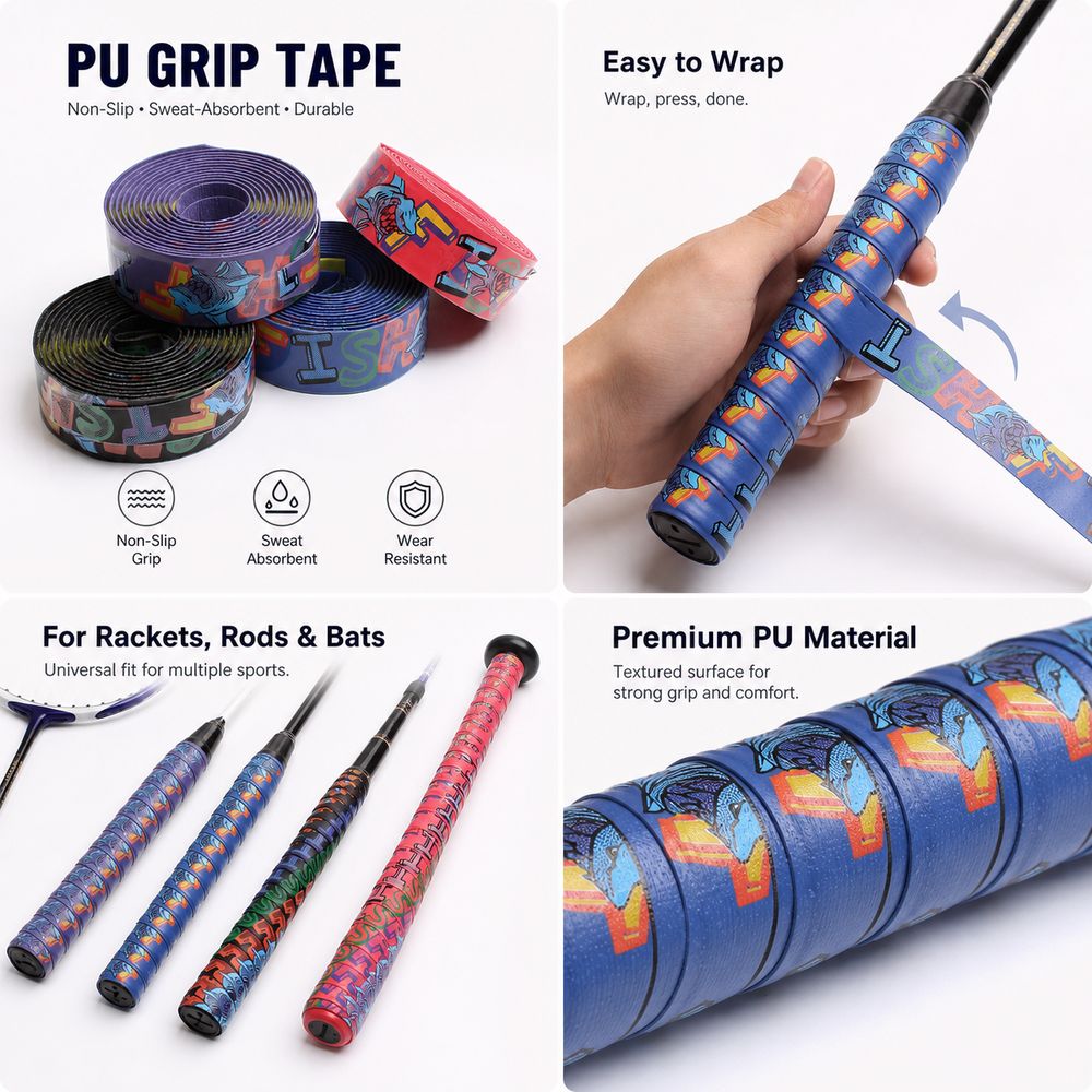 PU Badminton Racket Cushion Ov - Fishing Rod Wrap Tape ulasan dan harga