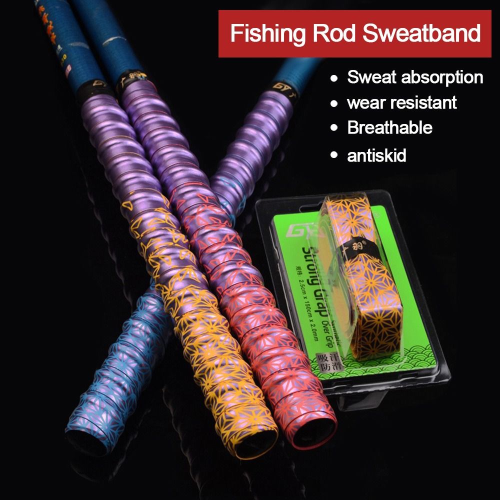 Gradient Colorful Thickened Sp - Fishing Rod Wrap Tape ulasan dan harga