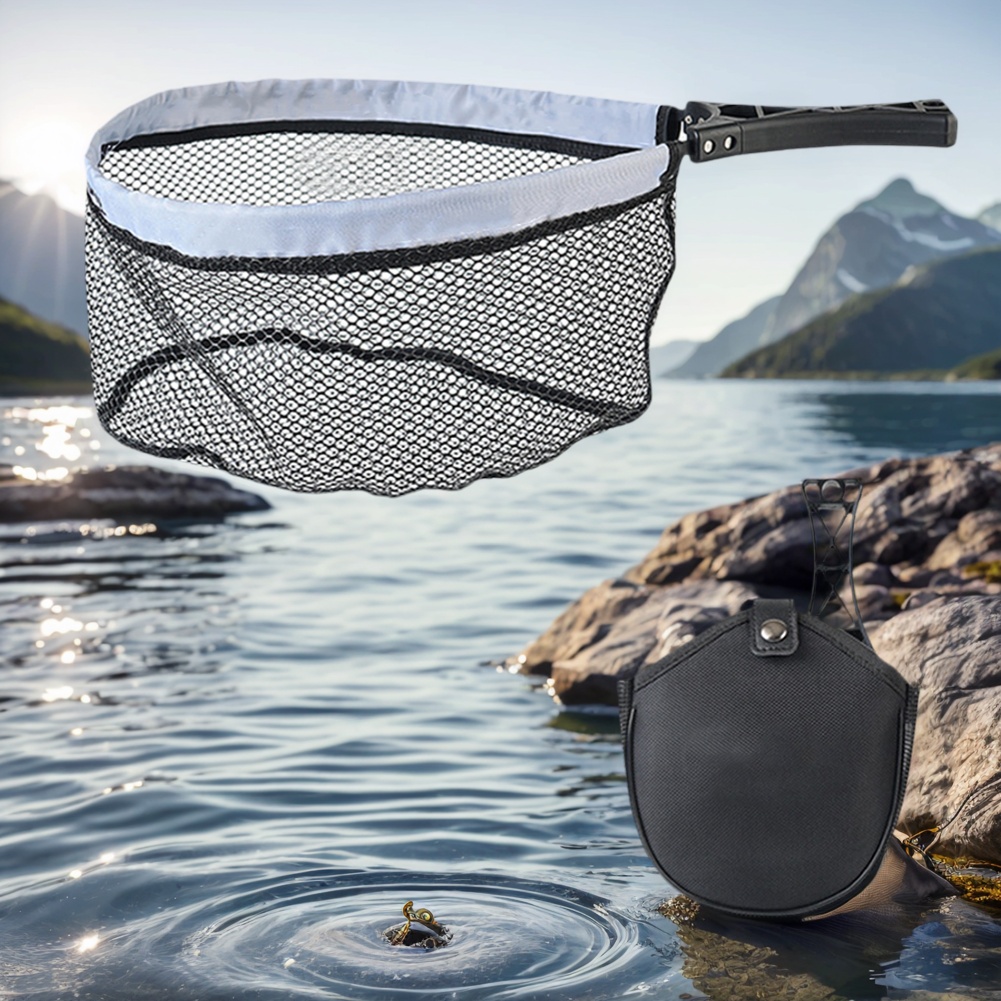 Foldable Landing Net with Non- - Fishing Equipment Bag ulasan dan harga