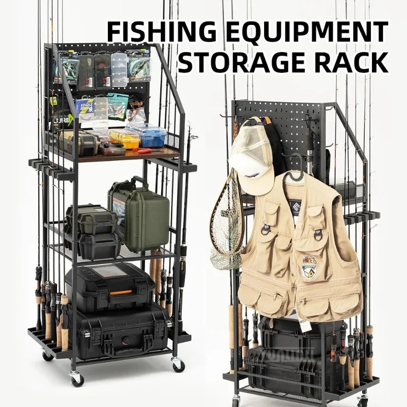 Fishing Gear Storage Shelf, Fi - Fishing Equipment Holder ulasan dan harga