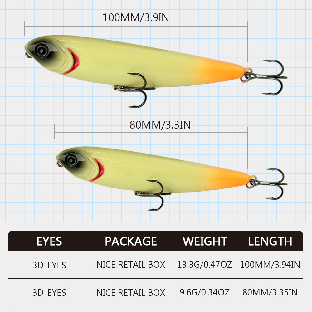 WATERBOY 8cm 9g 10cm 13g Penci - Fishing Equipment Market ulasan dan harga