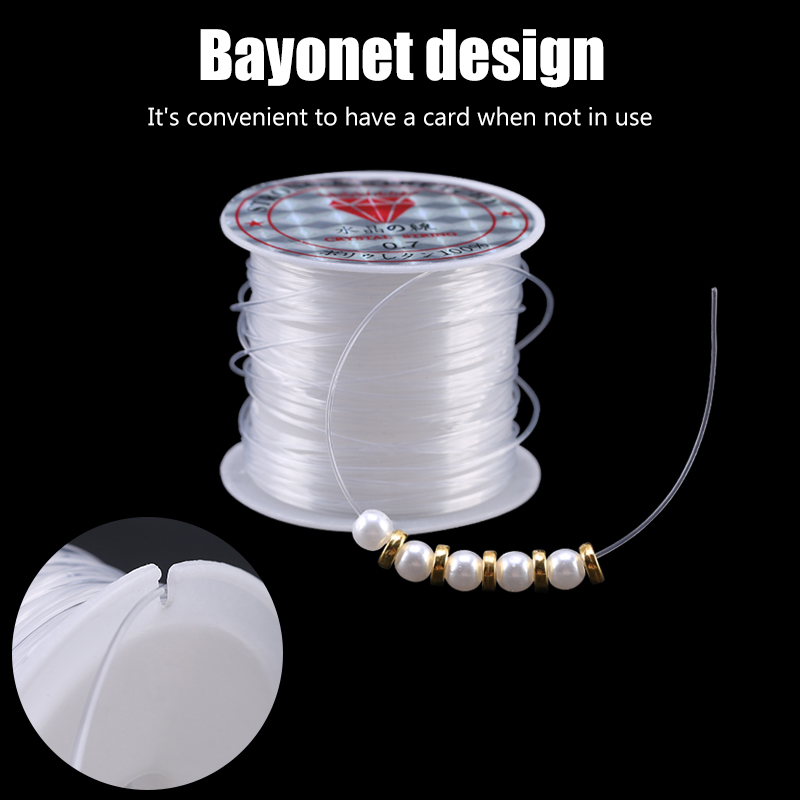 100M Plastic Crystal DIY Beadi - Fishing Equipment Line ulasan dan harga