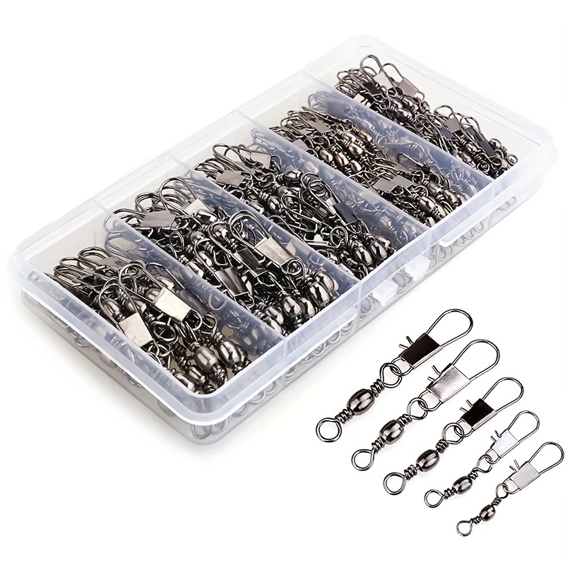 50/200pcs Barrel Snap Swivel F - Ice Fishing Tip Up ulasan dan harga