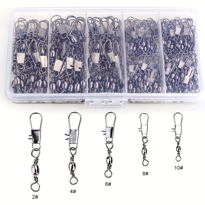 50/200pcs Barrel Snap Swivel F - Ice Fishing Tip Up ulasan dan harga